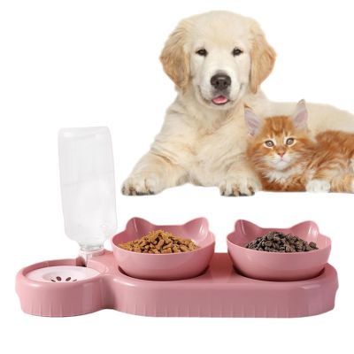 Automatic Water Bottle for Cats – 15° Inclined Kitten Bowl