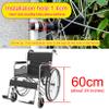 24-Inch Wheelchair Replacement Wheels, 2-Pack, Black, 100 kg Capacity view 2
