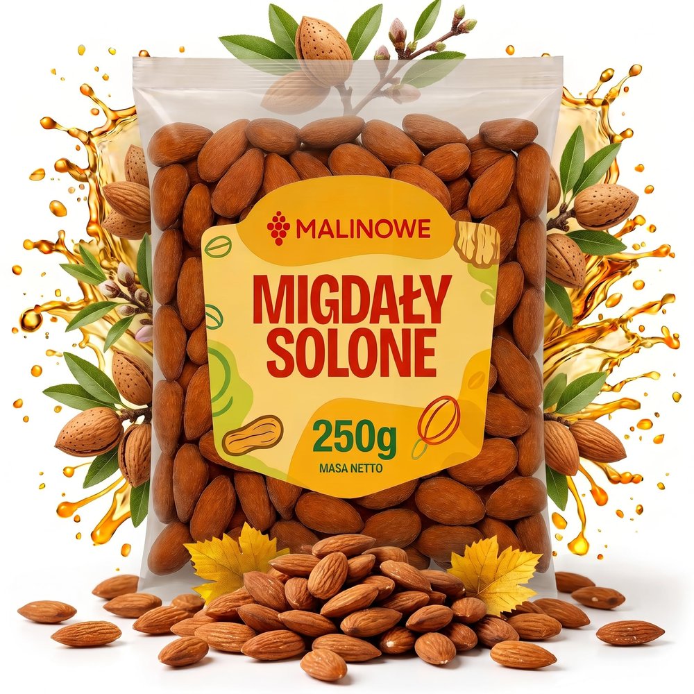 Malinowe Salted Almonds 250 g