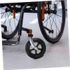 Wheelchair Replacement Wheel with Fork Bracket and Bearing, 19 cm, Black view 2