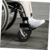 Wheelchair Replacement Wheel with Fork Bracket and Bearing, 19 cm, Black view 3