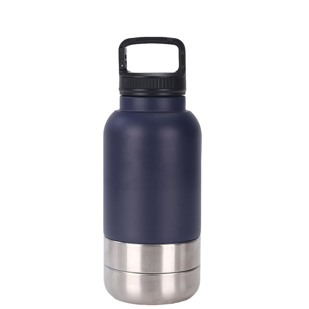 Guangcailun Portable Dog Water Bottle for Hiking and Camping, Metal