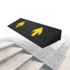 Rubber Threshold Ramps, Portable Black Curb Ramps for Cars, Wheelchairs, Caravans & RVs (100 x 25 x 9 cm) view 1