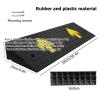 Rubber Threshold Ramps, Portable Black Curb Ramps for Cars, Wheelchairs, Caravans & RVs (100 x 25 x 9 cm) view 2