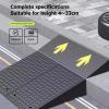 Rubber Threshold Ramps, Portable Black Curb Ramps for Cars, Wheelchairs, Caravans & RVs (100 x 25 x 9 cm) view 3