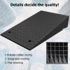 Rubber Threshold Ramps, Portable Black Curb Ramps for Cars, Wheelchairs, Caravans & RVs (100 x 25 x 9 cm) view 4