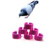 HJHLYJQBF Pigeon and Poultry Leg Bands, Purple, 001–100 view 1
