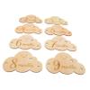 MAGICLULU 8-Piece Wooden Baby Milestone Cards with Cloud Design view 1