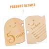 MAGICLULU 8-Piece Wooden Baby Milestone Cards with Cloud Design view 4