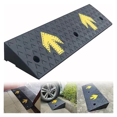 JNHGSHUAISDF Rubber Curb Ramp, Non-Slip Threshold Ramp for Outdoor Use, Loading Ramp for RVs and Trucks (100 x 30 x 11 cm)