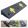 JNHGSHUAISDF Rubber Curb Ramp, Non-Slip Threshold Ramp for Outdoor Use, Loading Ramp for RVs and Trucks (100 x 30 x 11 cm) view 1