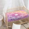 Odot Baby Crib Fitted Sheet, Mandala Style, Soft Breathable Microfiber, Purple, 170 x 140 cm view 4