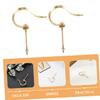 BUGUUYO 2-Pack Brass Hooks for Small Cages, Smooth and Weather-Resistant, for Hanging Bird Cages Outdoors view 3