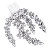 Silver Rhinestone Metal and Crystal Hair Comb for Women view 1
