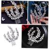 Silver Rhinestone Metal and Crystal Hair Comb for Women view 4