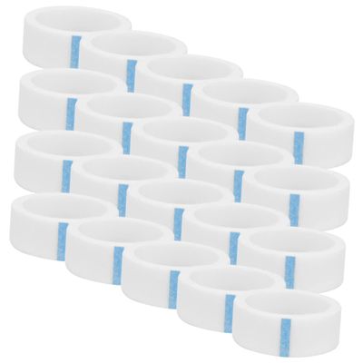NULYLU Breathable White Eyelash Extension Tape, 1.2 cm Wide, Nonwoven, 20 Rolls, Gentle on Skin