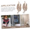 VICASKY 2-Pack Nylon Shower Puffs with Long Mesh and Hanging Cords view 3