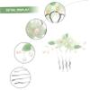 CALLARON Vintage Chinese Floral Hair Comb for Women, Green view 3