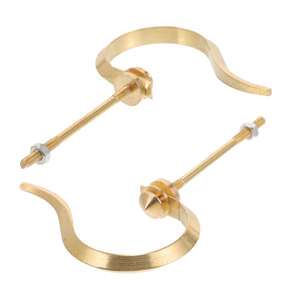 Toddmomy 2-Pack Brass Hanging Hooks for Bird Cages