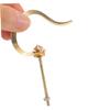 Toddmomy 2-Pack Brass Hanging Hooks for Bird Cages view 4