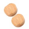 Abaodam 2-Pack Folding Bamboo Cosmetic Mirrors view 1