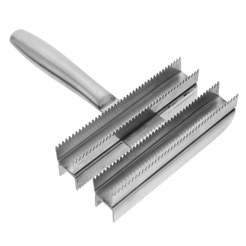Portable Stainless Steel Horse Hair Removal Brush, Silver
