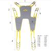 LESBJFDM Medical Full-Body Patient Lift Sling with Toileting Opening view 3
