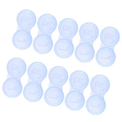 minkissy 10-Pack Plastic Contact Lens Cases with Dual Compartments