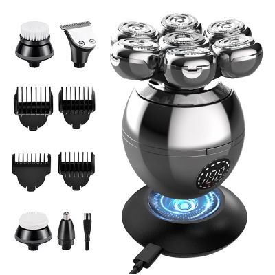 luxderm Precision Pro 7D Multifunctional Rechargeable Head Shaver for Men