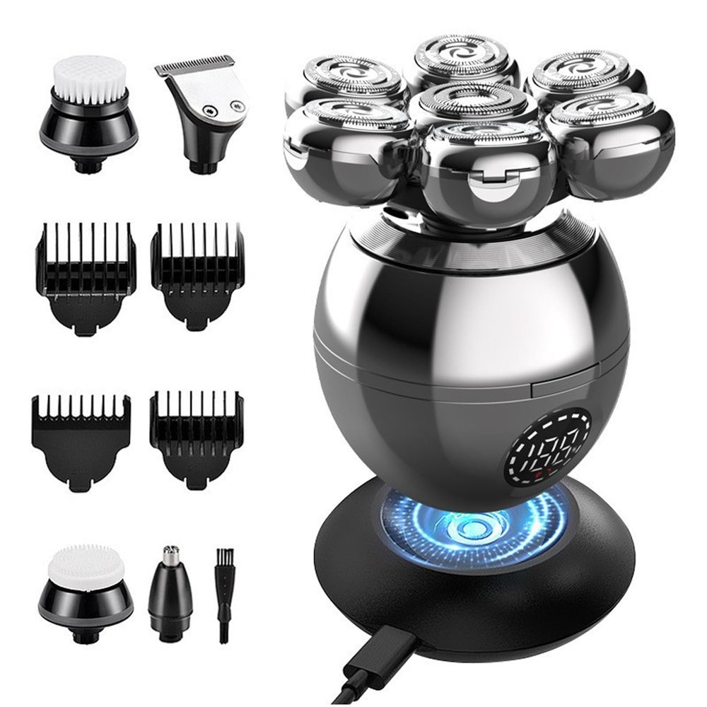 luxderm Precision Pro 7D Multifunctional Rechargeable Head Shaver for Men