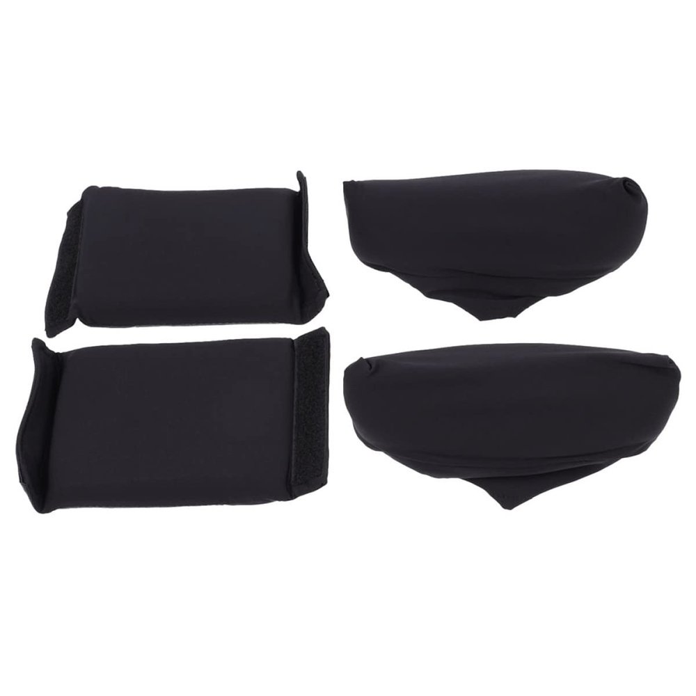 OUNONA Breathable Memory Foam Handle Pads for Walking Sticks, Black Polyester