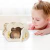 Wooden Hamster Hideout: Pet Cabin with Small Clouds for Gerbils view 4
