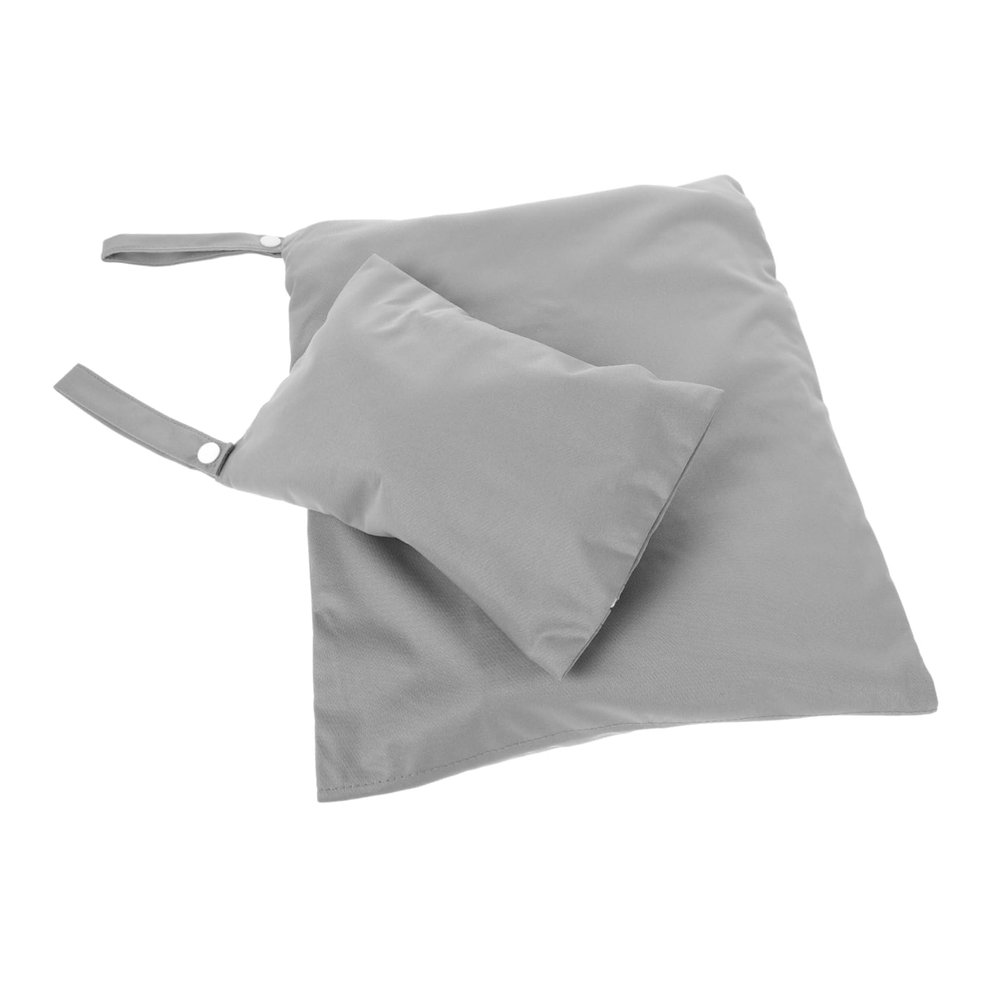 Kisangel 2-Piece Waterproof Diaper Bag Set, Large and Small Reusable Zipper Storage Bags