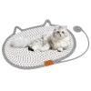 Round Horizontal Cat Scratching Mat, 33.7 x 24 x 1.9 cm, Washable Floor Protector view 1