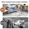 Round Horizontal Cat Scratching Mat, 33.7 x 24 x 1.9 cm, Washable Floor Protector view 2
