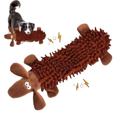 Kaezuy Anti-Stress Duck 32cm Yellow Plush Toy with Sound for Dogs