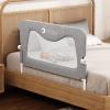 Jinrobabes Toddler Bed Rail, Bed Guard for King-Size Beds, Adjustable and Foldable, 90 cm view 1