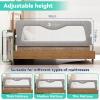 Jinrobabes Toddler Bed Rail, Bed Guard for King-Size Beds, Adjustable and Foldable, 90 cm view 2