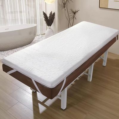 LDLCYCN White, 190 × 70 cm (S), 5 cm Thick Latex Memory Foam Massage Table Mattress Topper Without Holes for Spa and Lash Beds