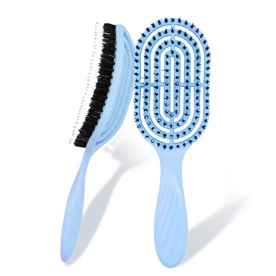 ZPTEE Hair Brush with Natural Boar Bristles, Antistatic Detangling Brush for All Hair Types