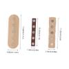 3-Piece Magnetic Nail Practice Stand with Wooden Base view 2
