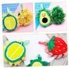 Fruit-Shaped Polyester PE Luffa Bath Sponges, 3-Pack view 4