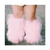 Leg Warmers for Children and Girls, Faux Fur, Fall and Winter, Warm, Soft, Cozy, Fluffy Boot Cuffs, Solid Color, for Party Costumes, II, 0 to 3Y view 2