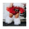 Leg Warmers for Children and Girls, Faux Fur, Fall and Winter, Warm, Soft, Cozy, Fluffy Boot Cuffs, Solid Color, for Party Costumes, II, 0 to 3Y view 4