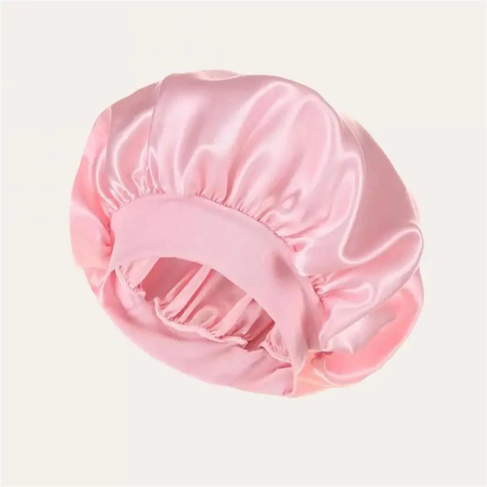 Women's Satin Sleep Bonnet, Powder