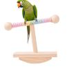Bird Perch | Learning Toy for Cockatiels with Wooden Swing Stand view 1