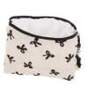 FRCOLOR Lightweight Travel Cosmetic Bag with Elegant Bow Design view 1