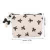 FRCOLOR Lightweight Travel Cosmetic Bag with Elegant Bow Design view 2