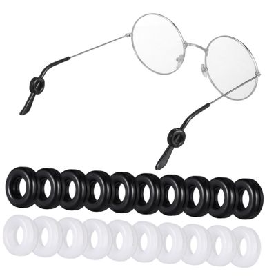 SHERCHPRY Silicone Anti-Slip Eyeglass Temple Tips, 10 Pairs