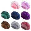 Women’s Satin Sleep Bonnet, Wine Red view 2